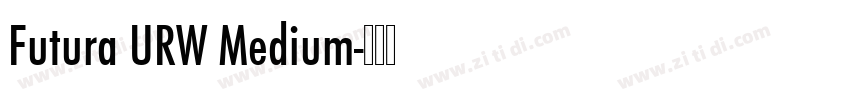 Futura URW Medium字体转换